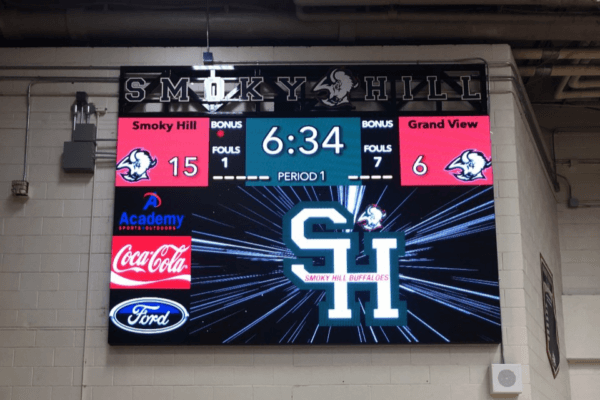 Smoky Hill indoor LED digital scoreboard